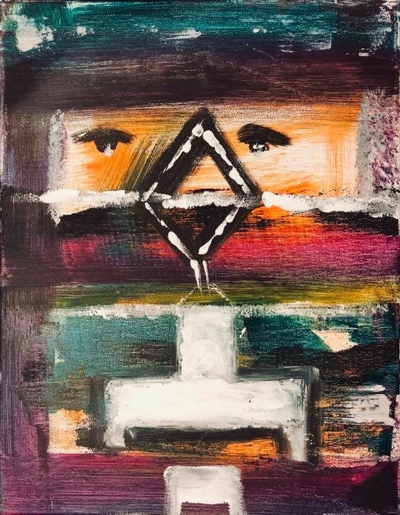 Fate and Destiny — original painting by Pradeep Gautam, Abstract & Still Life